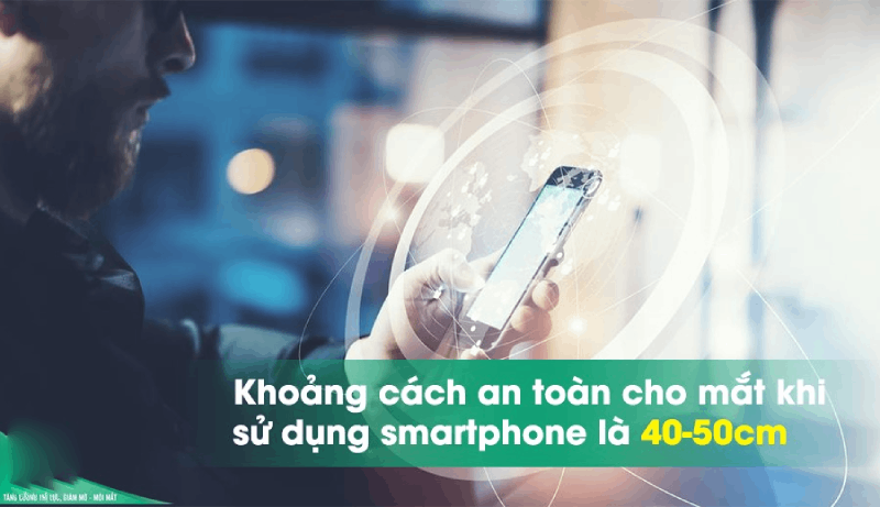 khoảng cách 40 50cm an toàn cho mắt