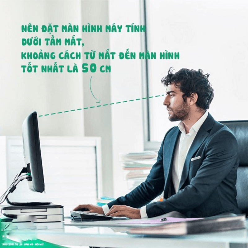 khoảng cách an toàn cho mắt