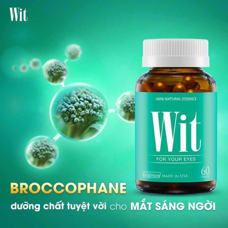 Viên uống Wit hỗ trợ hoạt động điều tiết mắt, làm chậm quá trình tăng độ cận nhờ vào sự kết hợp tối ưu các dưỡng chất chuyên biệt