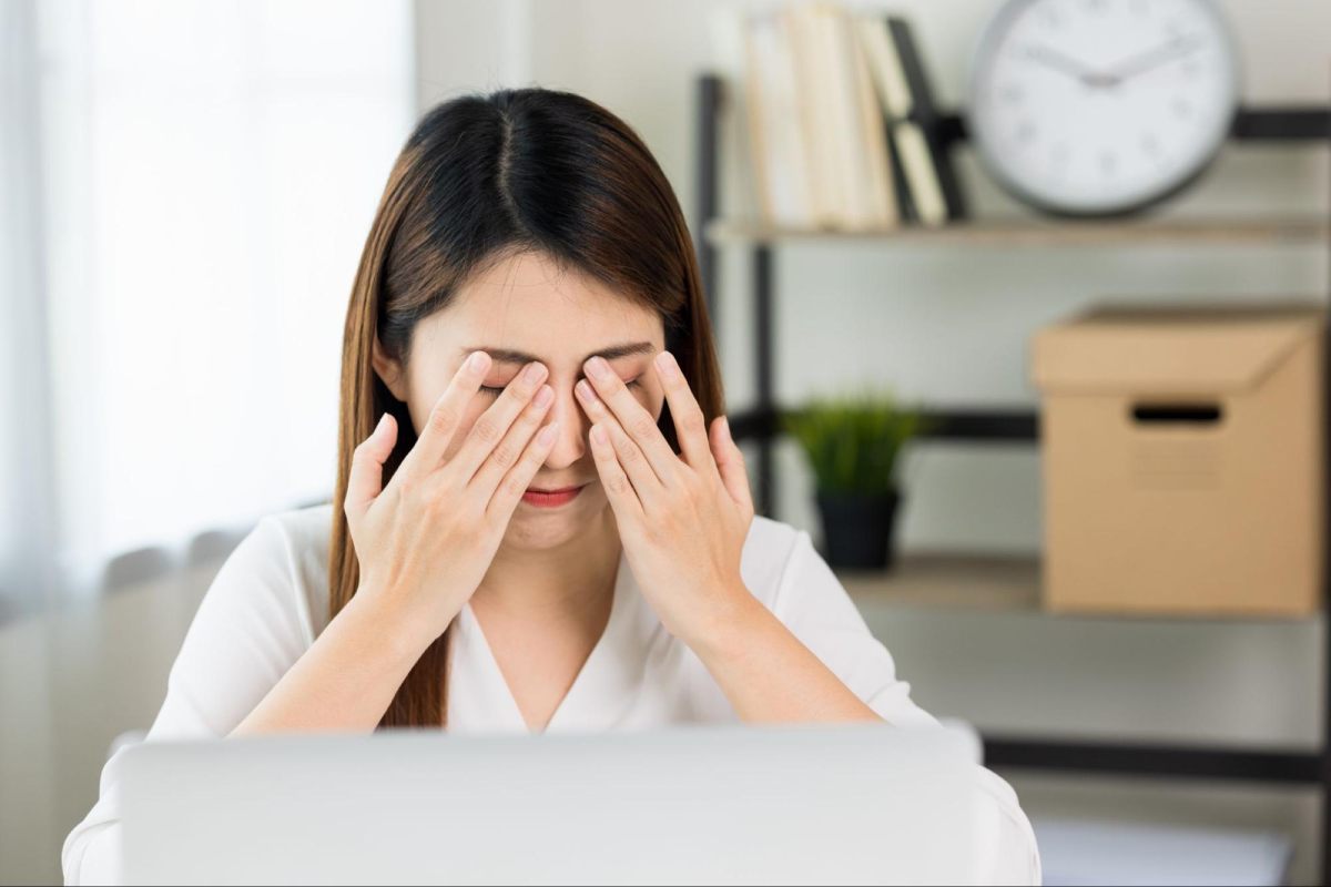 người bệnh bị mỏi mắt