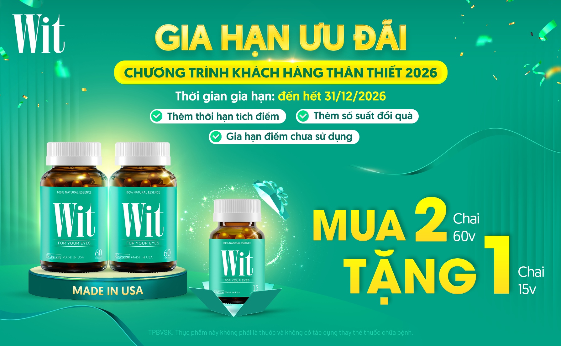 THÔNG BÁO GIA HẠN CHƯƠNG TRÌNH KHUYẾN MẠI – KHÁCH HÀNG THÂN THIẾT ECOGREEN 2026 – TÍCH ĐIỂM ĐỔI QUÀ