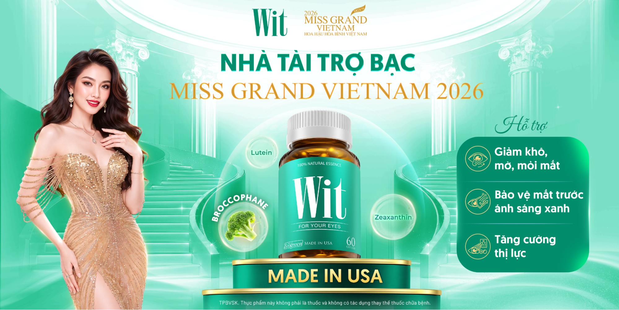 WIT CHÍNH THỨC TRỞ THÀNH NHÀ TÀI TRỢ BẠC MISS GRAND VIETNAM 2026